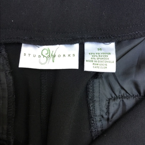 STUDIO Works black dress pants size 14 - Picture 3 of 5